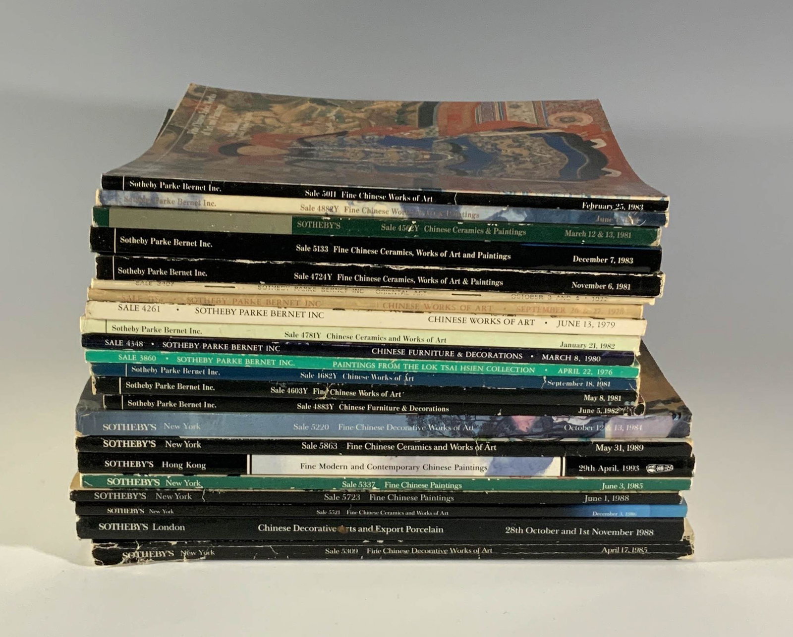 22 Sotheby's and Park Bernet Chinese Antique Catalogs (1 of 2)