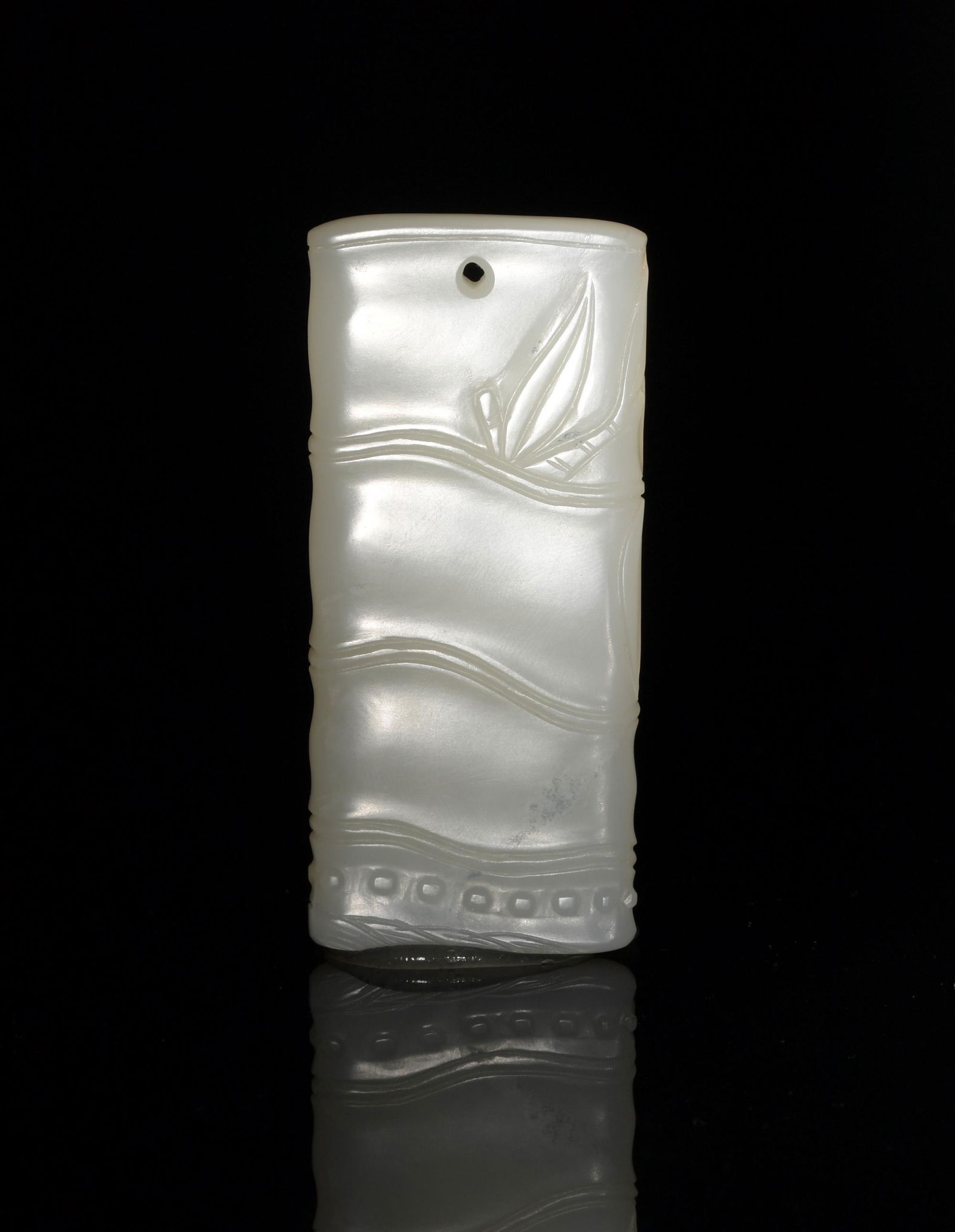 Chinese Rectangular Jade Plaque, 18-19th Century (1 of 5)