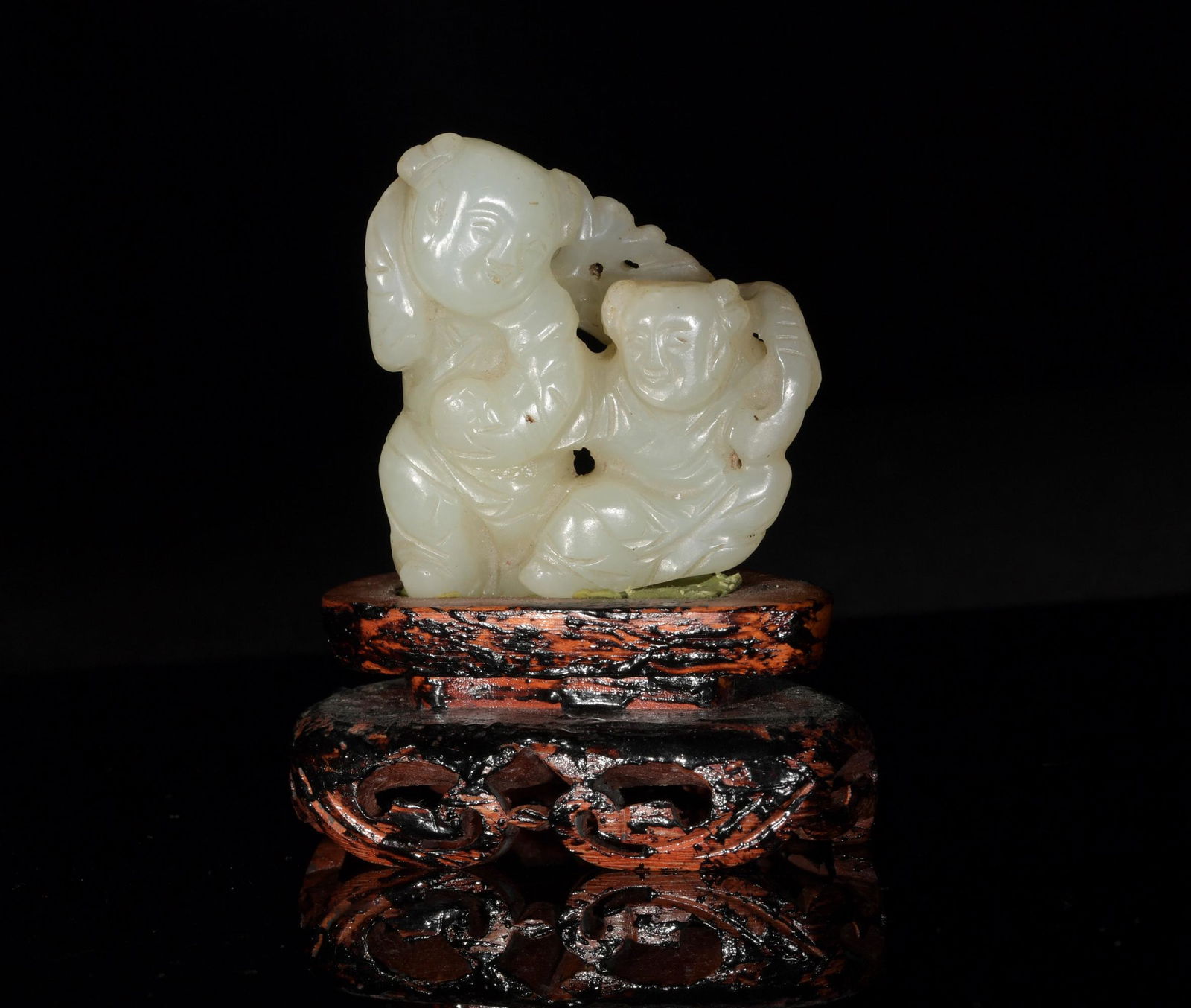 Chinese Jade Carving of Hehe Erxian, 19th Century (1 of 7)