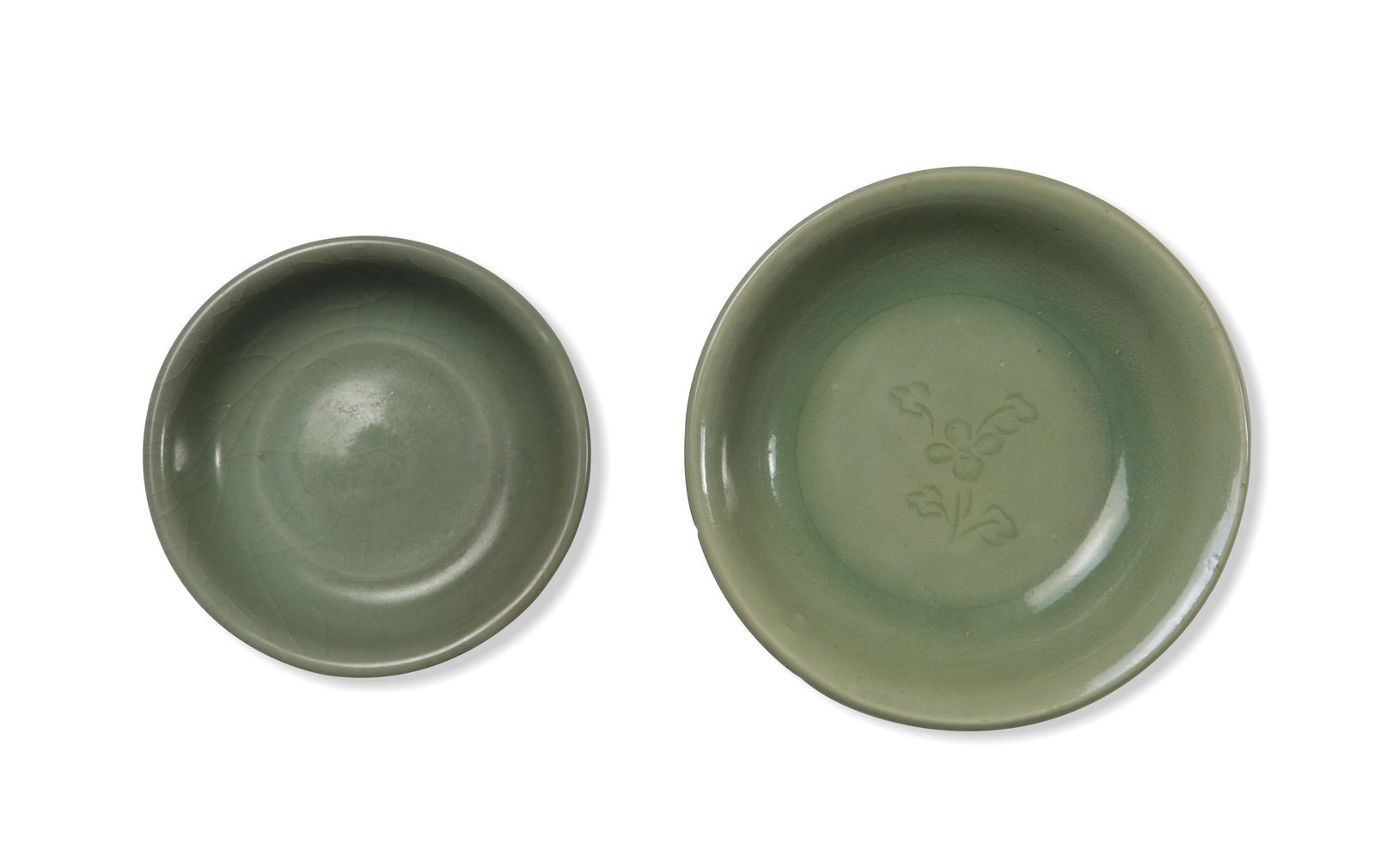 2 Chinese Longquan Celadon Washers, Ming or Earlier (1 of 9)