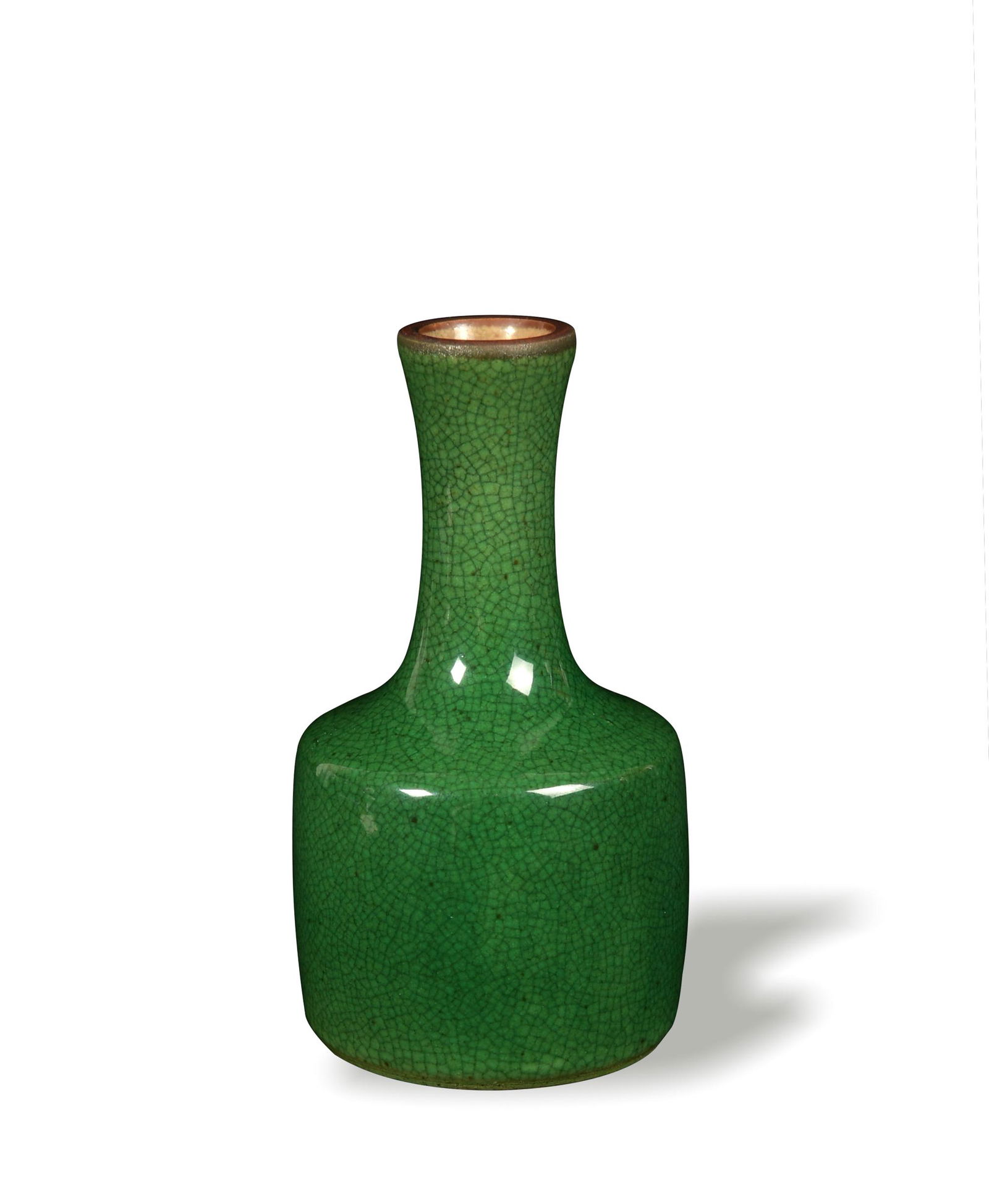 Chinese Green Ge Glazed Mallet Vase, 18th Century (1 of 8)