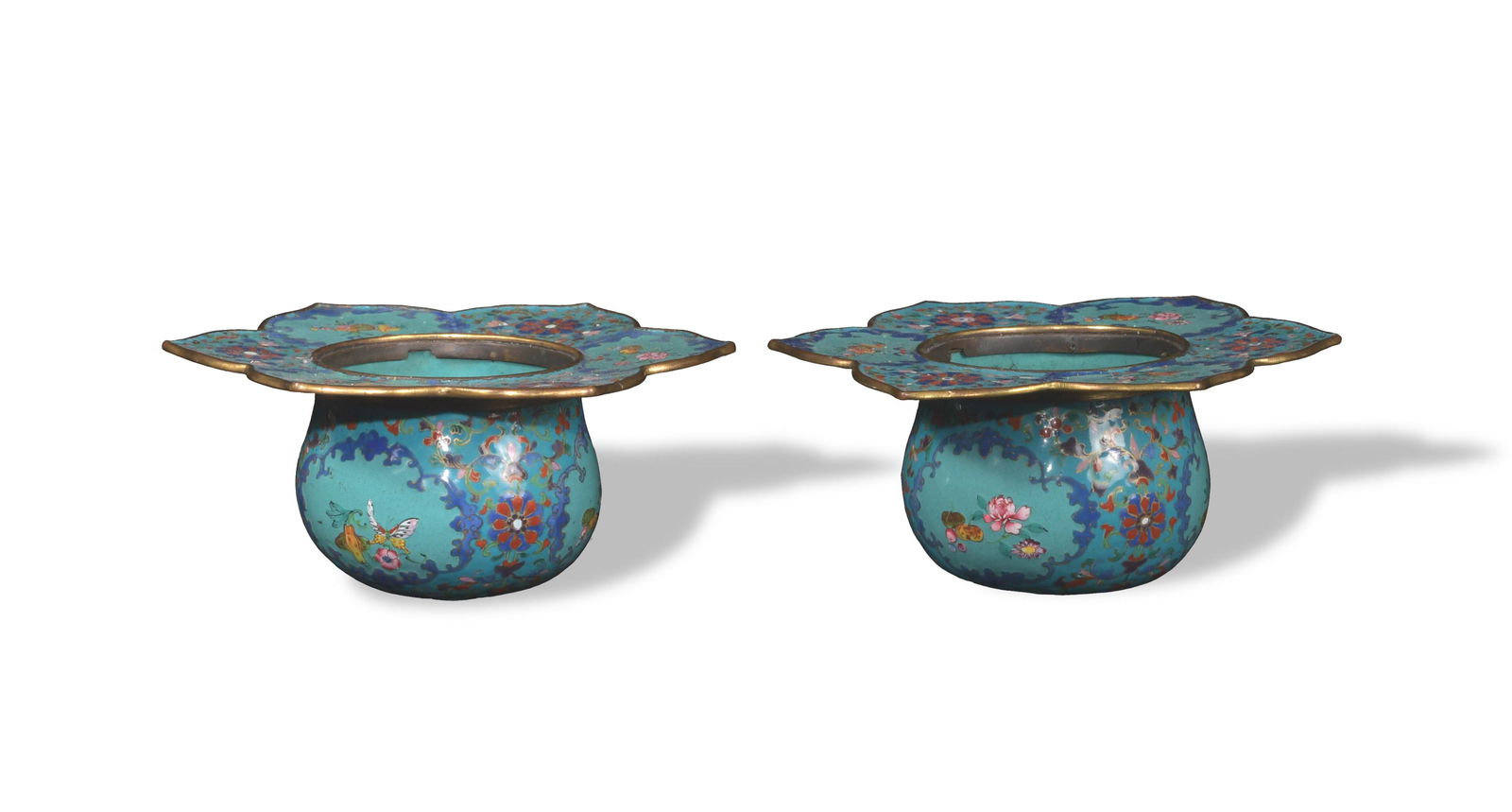 Pair of Chinese Canton Enamel Zhadou, Qianlong (1 of 8)