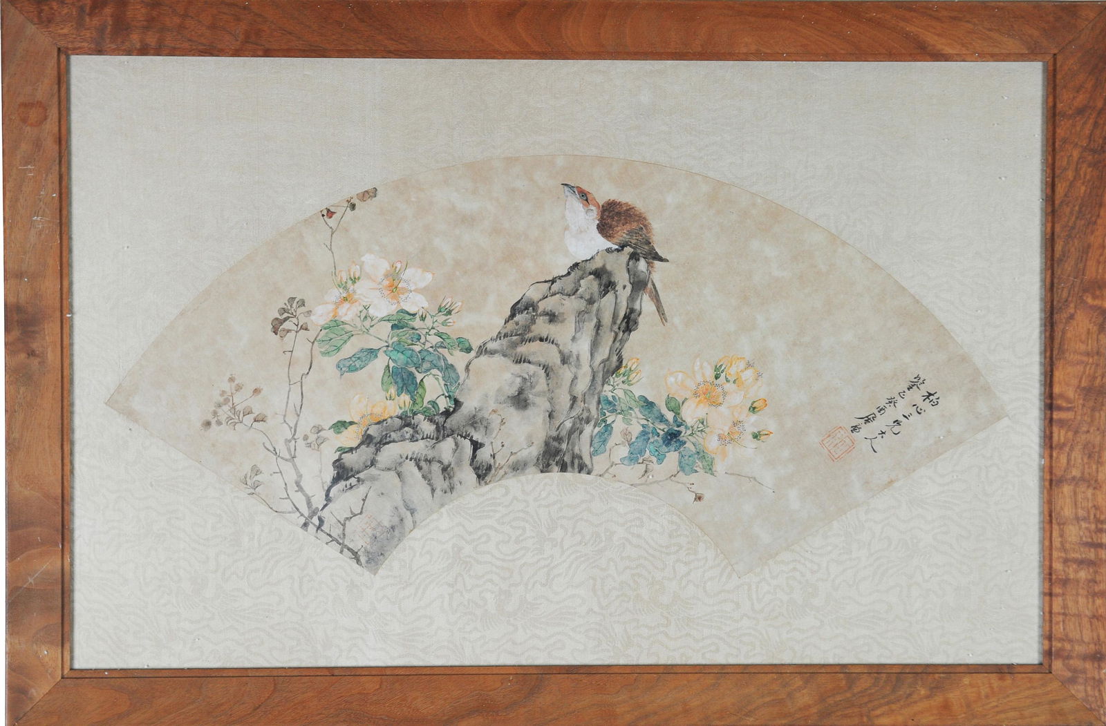 Chinese Fan Painting by Ju Lian (1828 - 1904) (1 of 3)