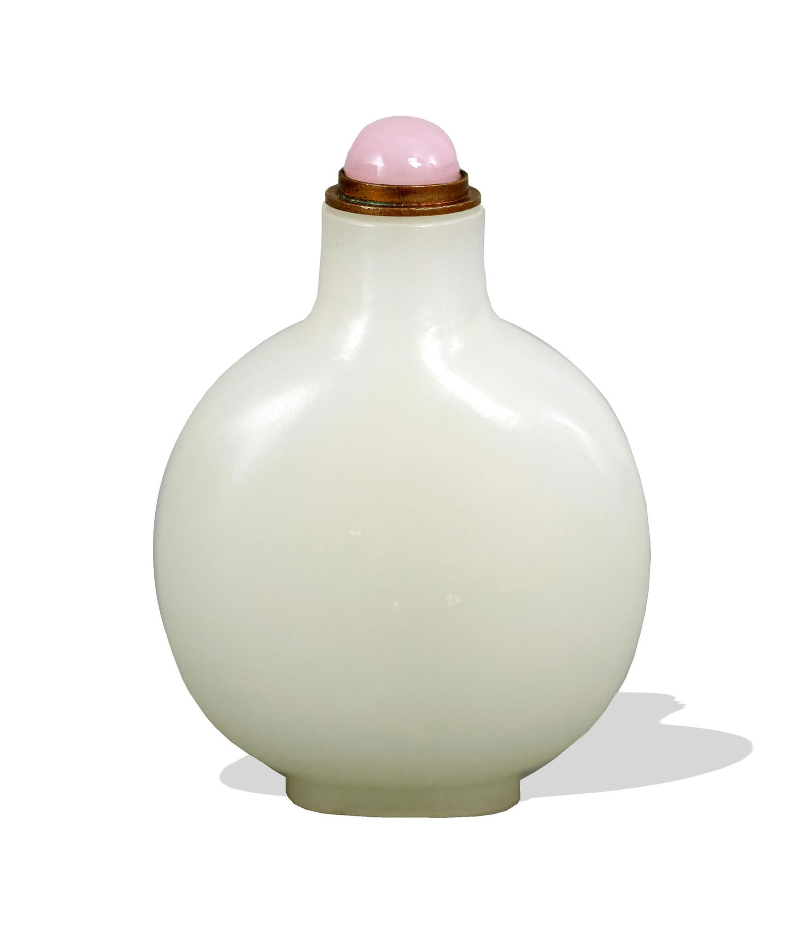 Chinese White Jade Snuff Bottle, 19th Century (1 of 7)