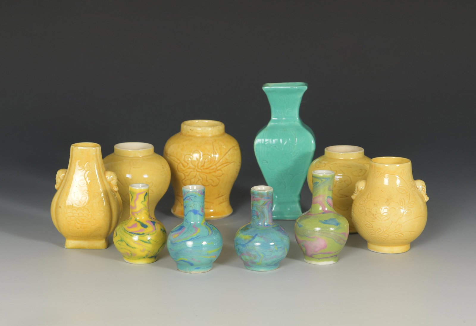 10 Chinese Miniature Vases, 19th-Early 20th Century (1 of 13)