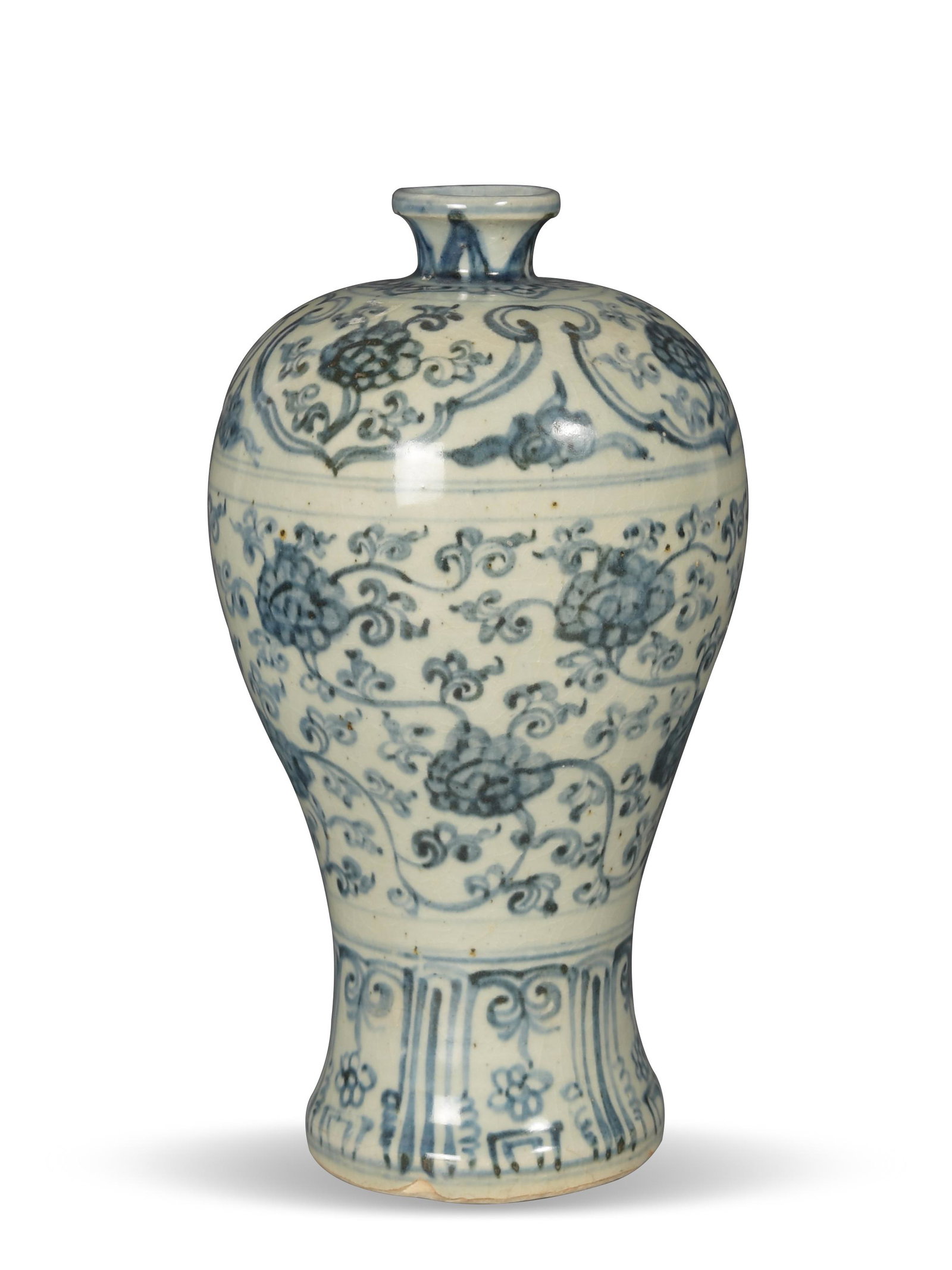 Chinese Blue and White Meiping Vase, Ming Dynasty (1 of 6)