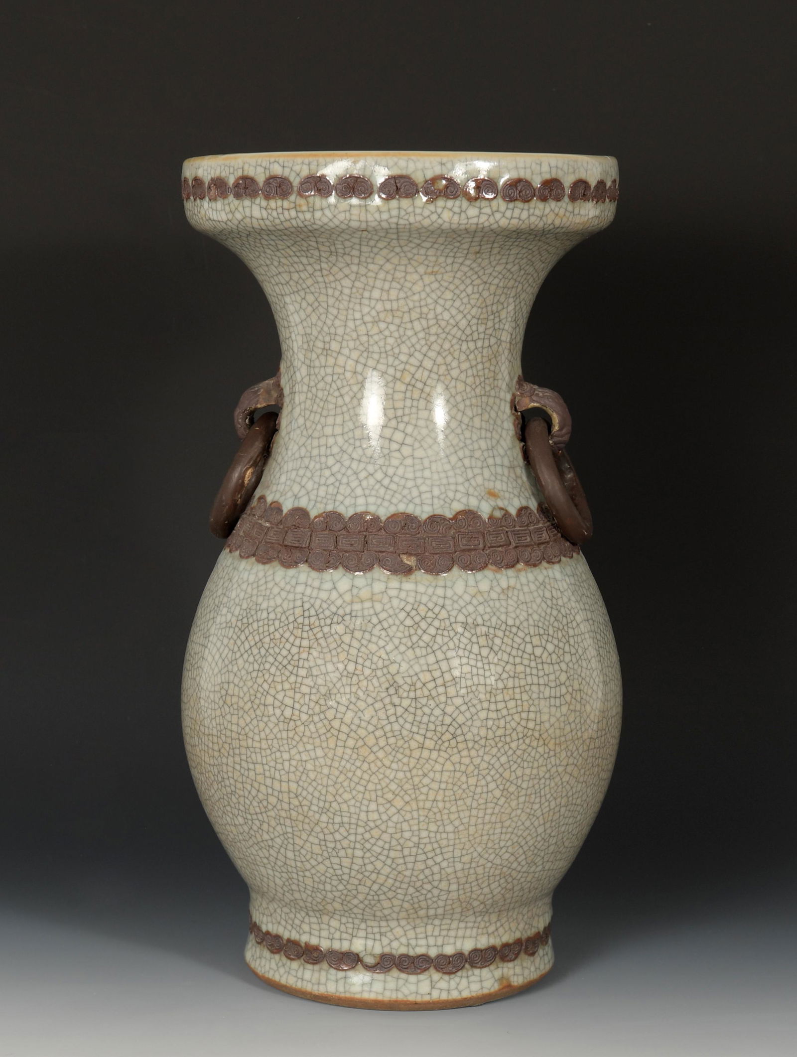 Chinese Ge Glaze Zun Vase, 18th Century (1 of 6)