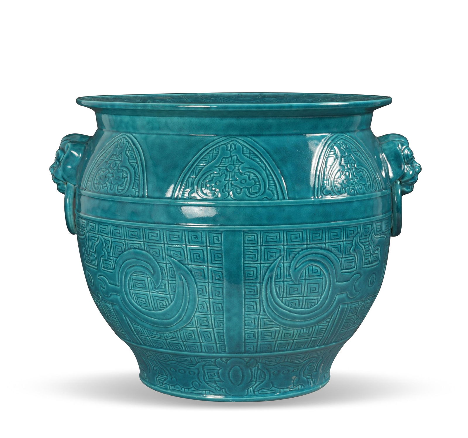 Chinese Turquoise Blue Fish Bowl, 19th Century (1 of 6)