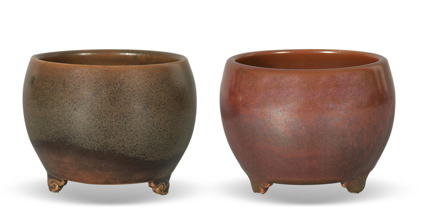 2 Chinese Monochrome Tripod Censers, 19th Century (1 of 6)