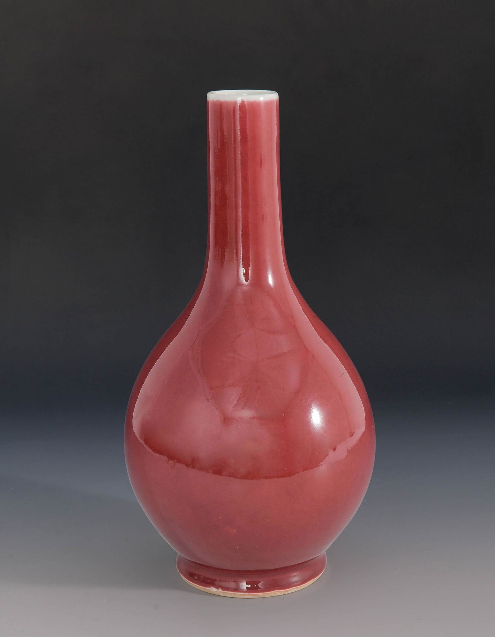 Chinese Red Glazed Dan Vase, 19th Century (1 of 6)