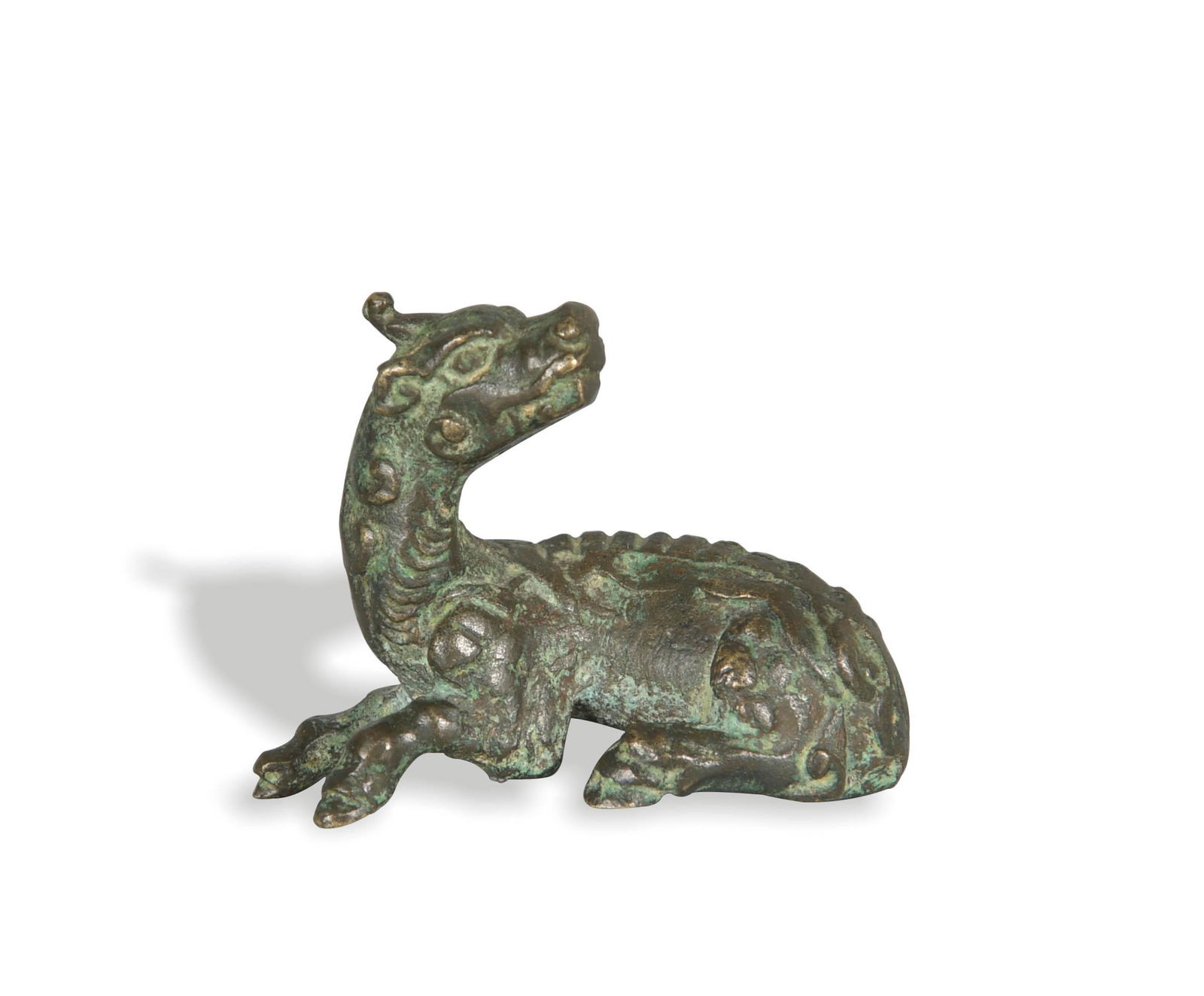 Chinese Bronze Qilin Paper Weight, Ming (1 of 8)