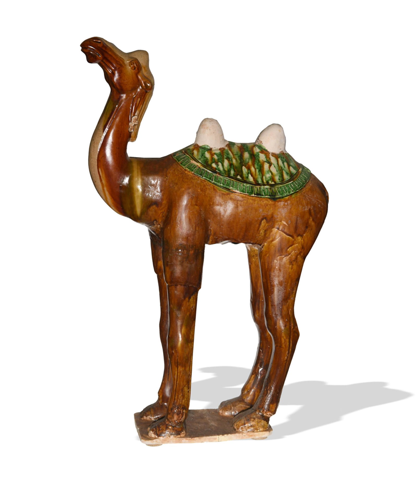 A Chinese sancai camel, Tang dynasty (1 of 10)