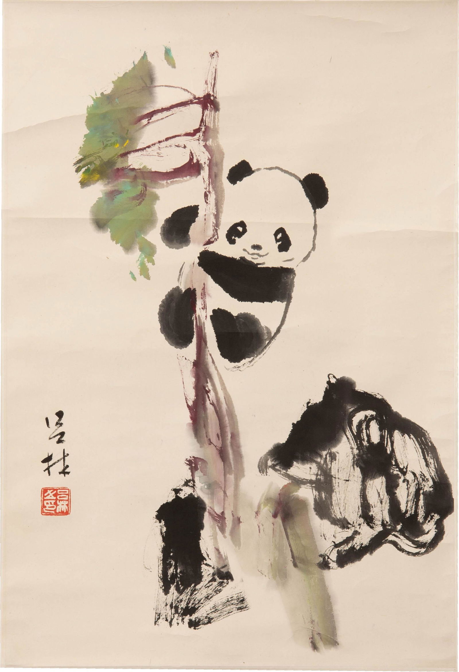 Lu Lin (Chinese), A painting of a panda (1 of 4)