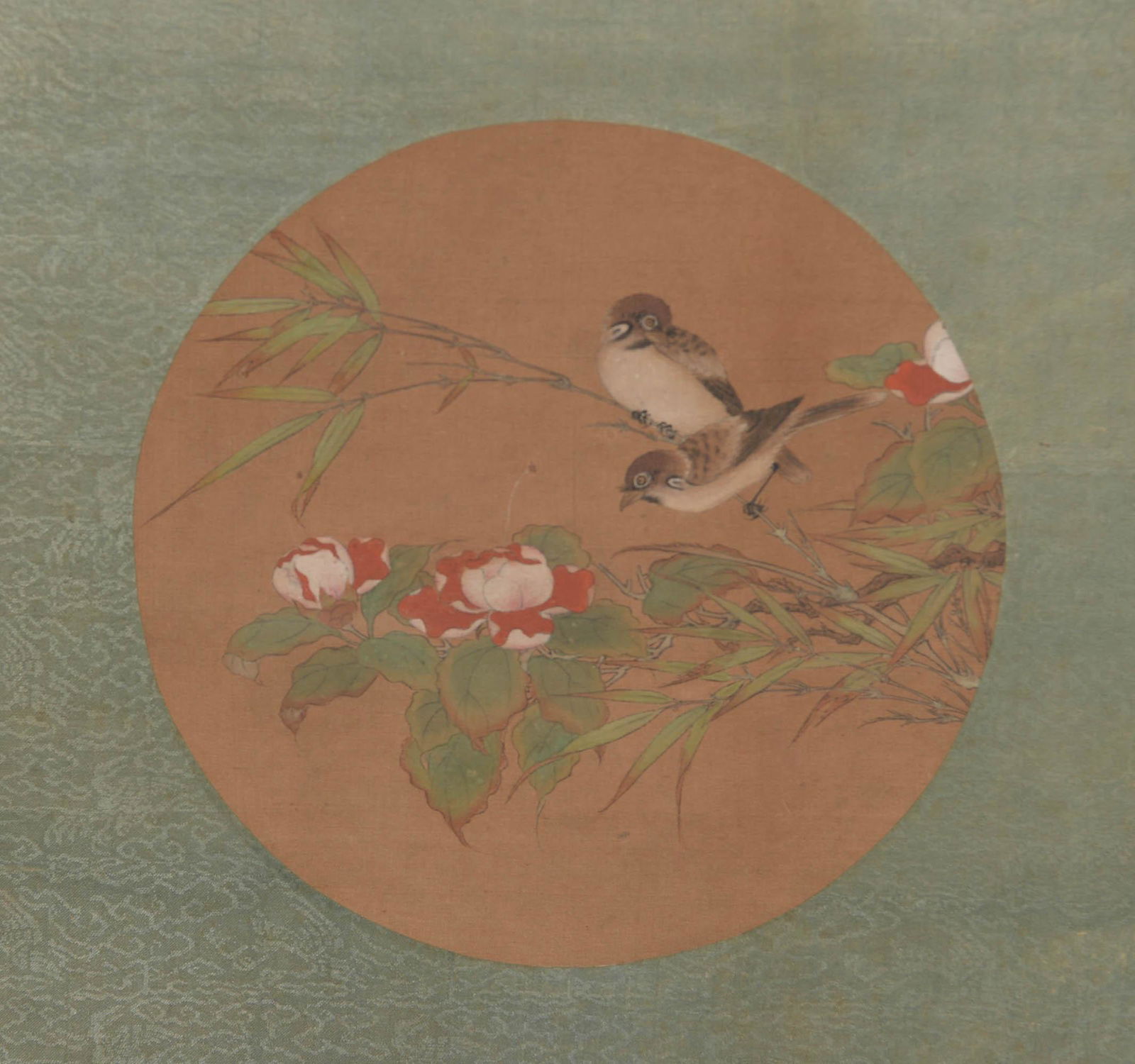 Unknown (Chinese), A flower painting on a round silk fan,  Qing dynasty (1 of 4)