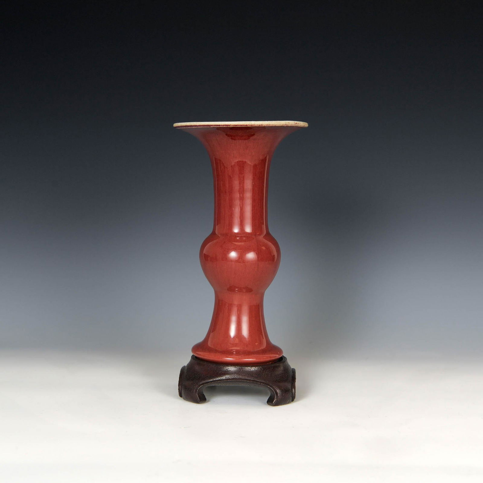 A Chinese flambe-glazed Gu vase, Early 19th century (1 of 4)