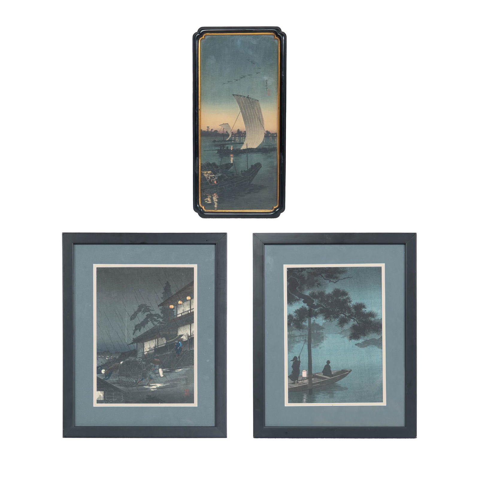 3 woodblocks by Koho Shoda and Takashi Hiroaki (1 of 7)