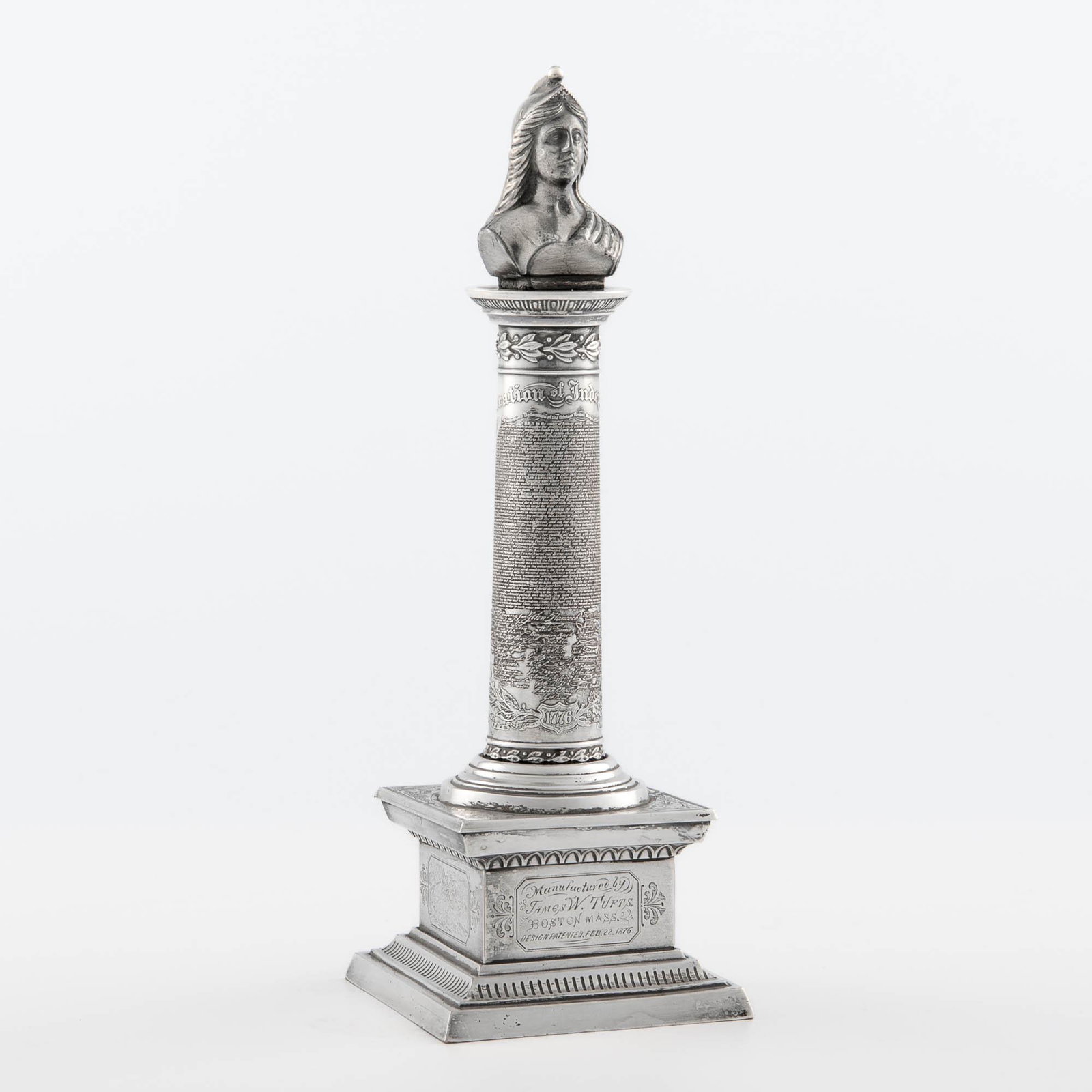 A Centennial Exhibition commemorative sculpture, James W. Tufts, 1876 (1 of 7)