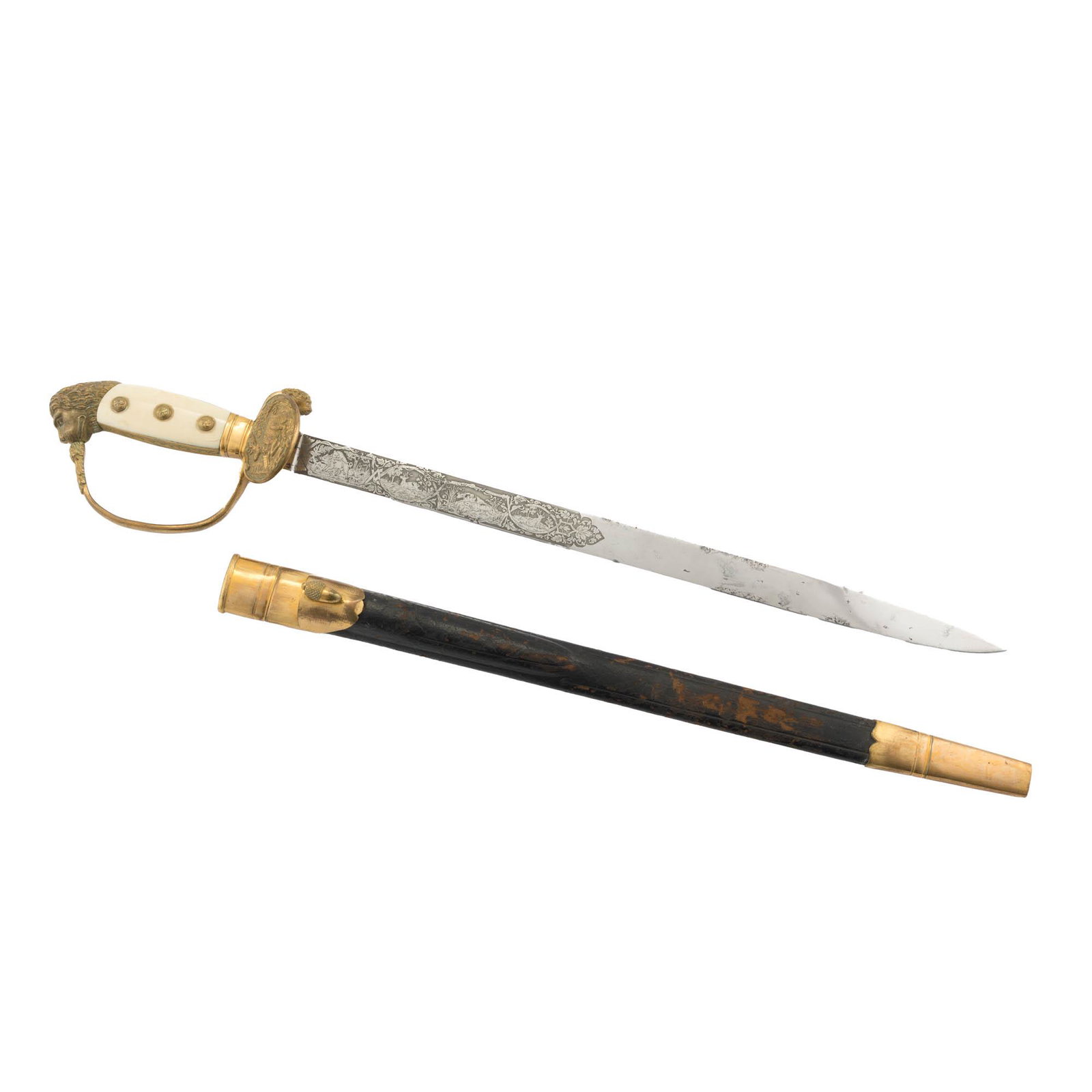 A German hunting sword, 19th century (1 of 14)