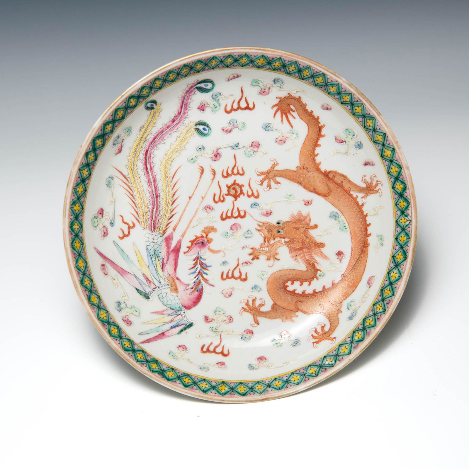A Chinese famille rose plate, Guangxu period (1 of 6)