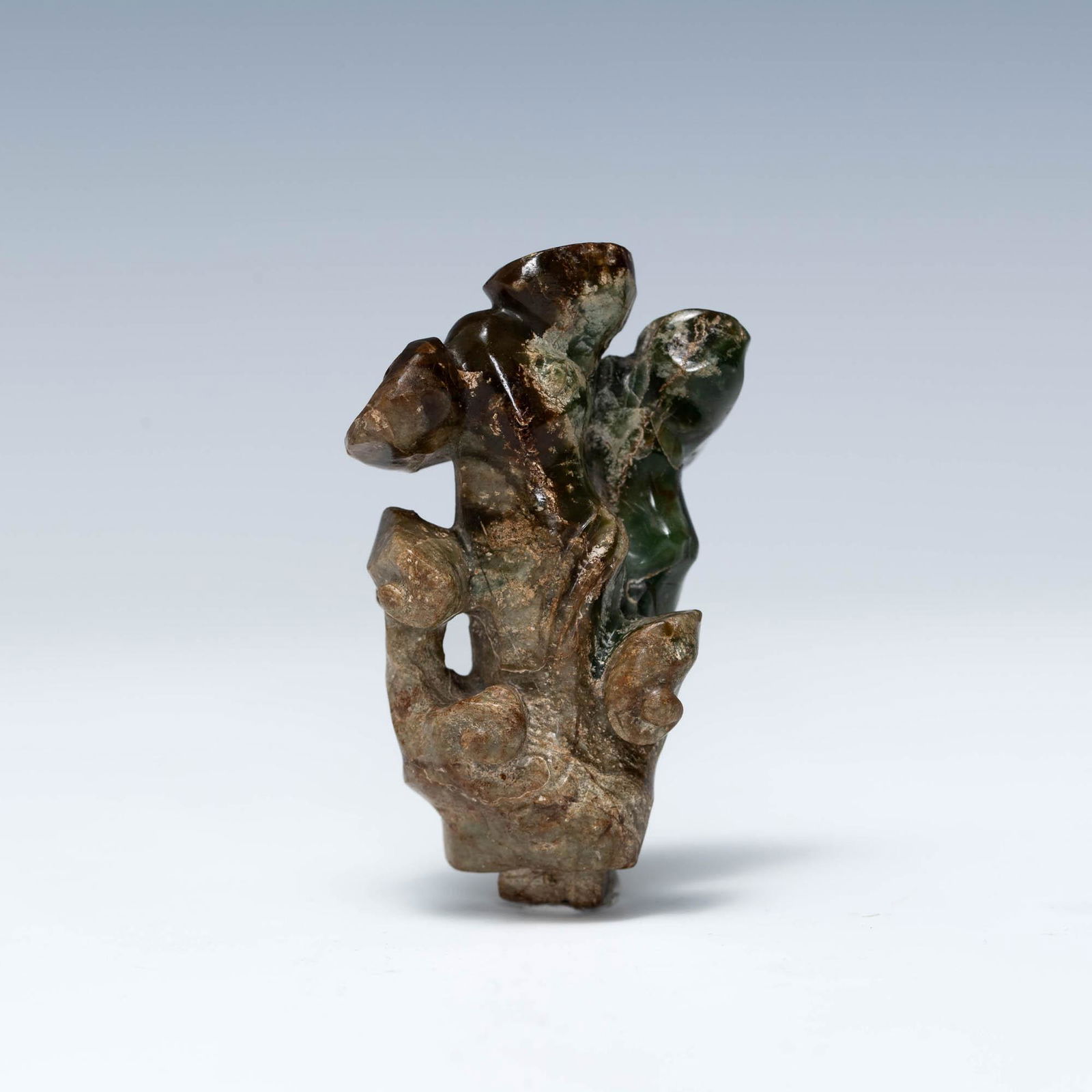 A Chinese carved jade lingzhi finial, Ming dynasty (1 of 6)