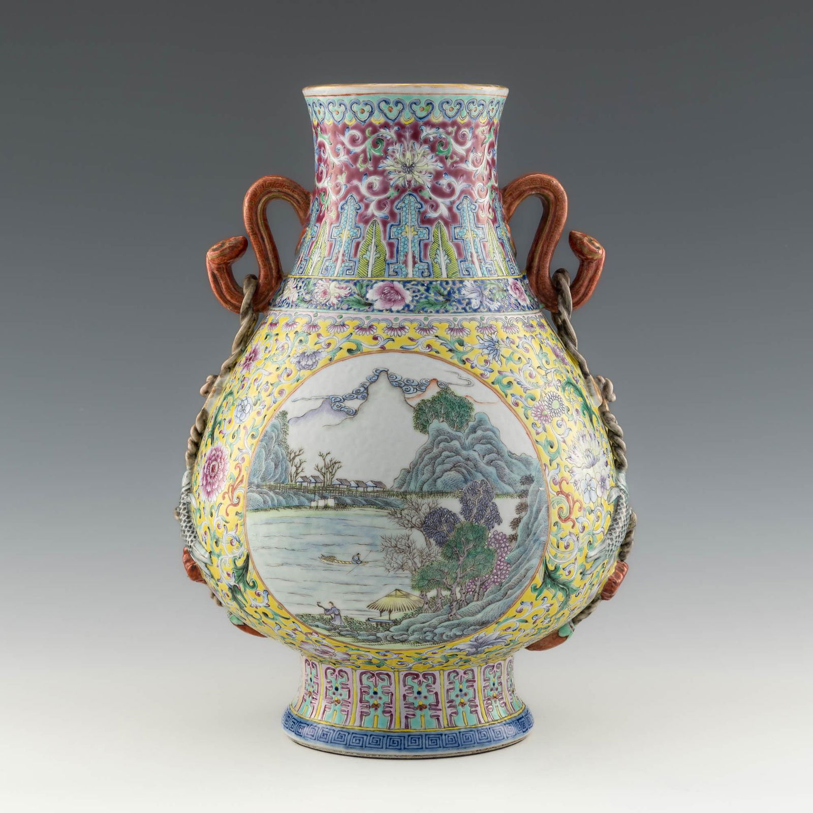 A Chinese famille rose zun vase, Republic period (1 of 13)