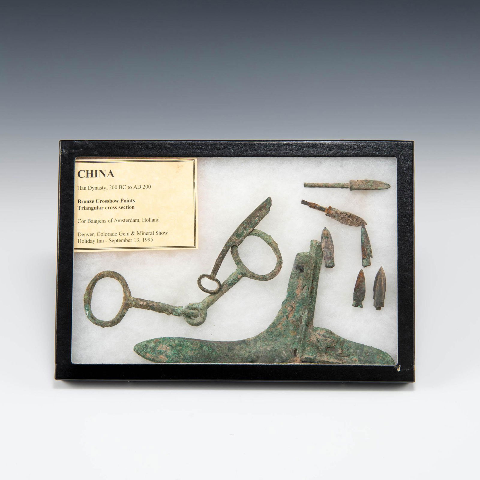 Nine ancient Chinese bronze items, Warring States period/Han dynasty (1 of 4)