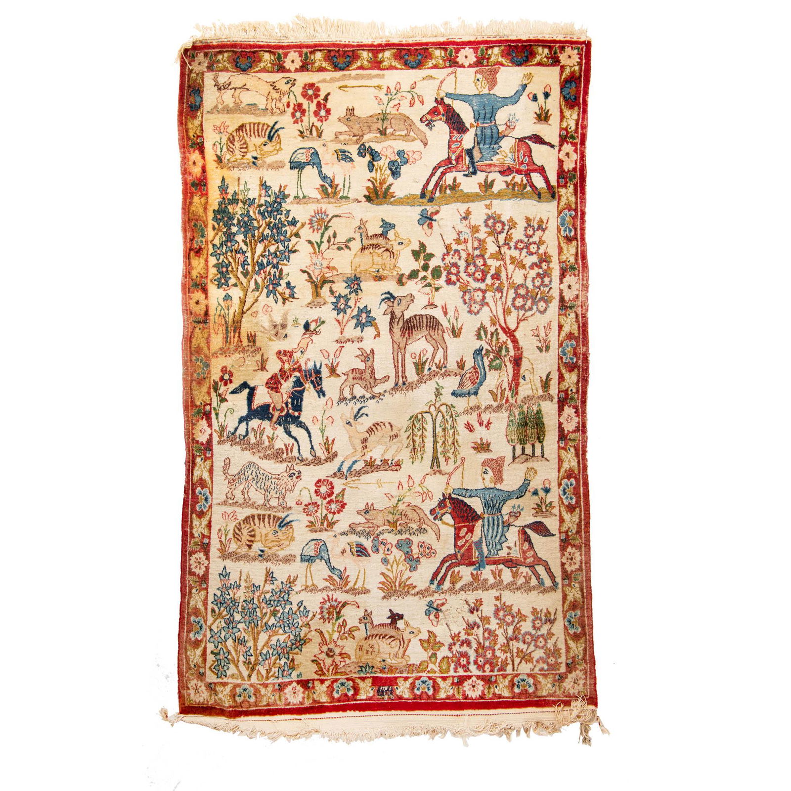 A Persian Lavar Kerman rug, circa 1920 (1 of 4)