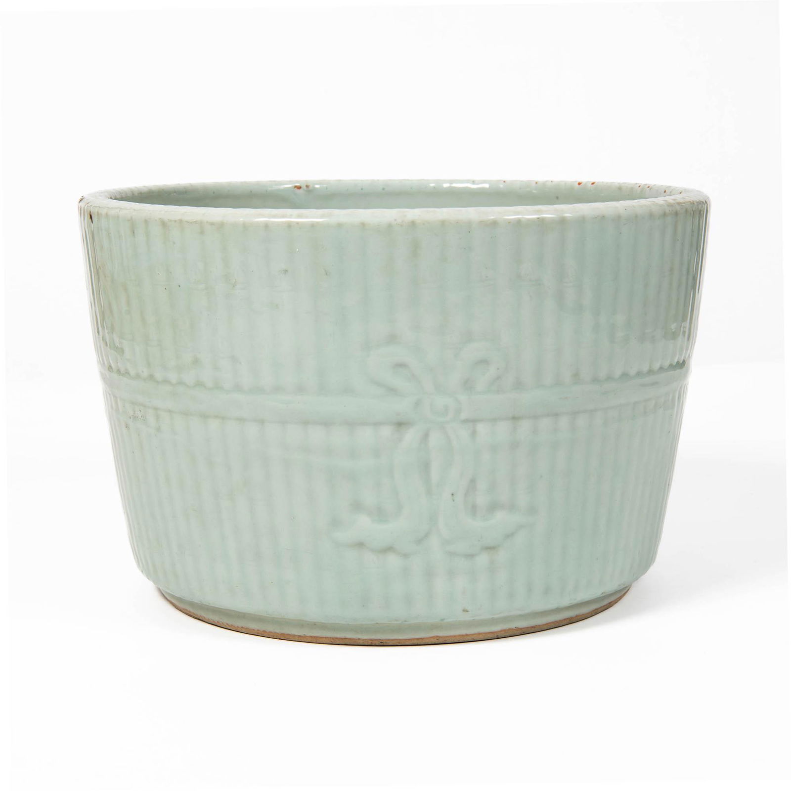 A Chinese celadon bamboo-style jardiniere, early 19th century (1 of 6)