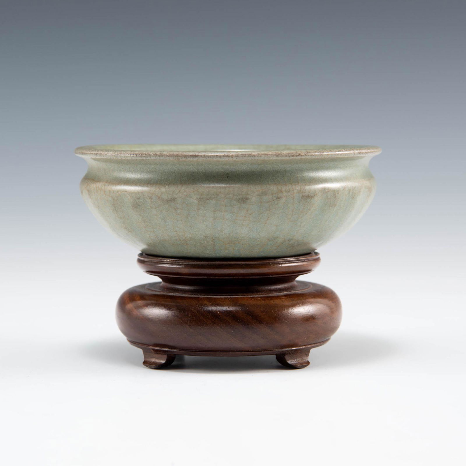 A Chinese Longquan celadon double-fish brush washer, Song dynasty (1 of 6)