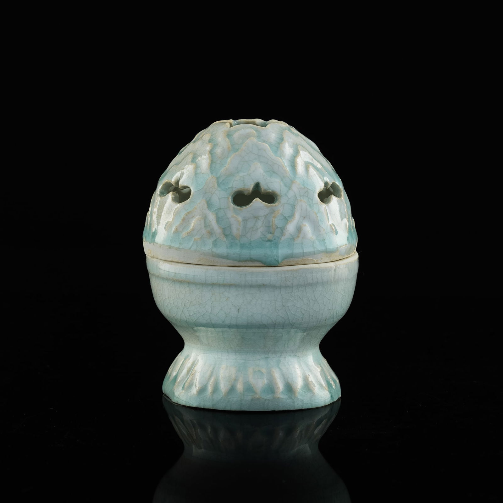 A Chinese Hutian incense burner, Yuan dynasty (1 of 9)