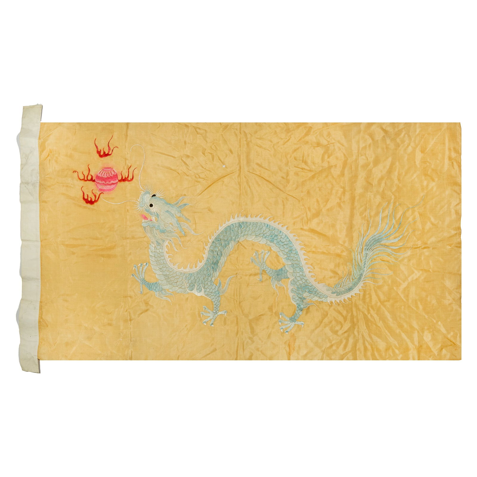 A Chinese yellow-ground 'dragon' flag, 19th century (1 of 5)