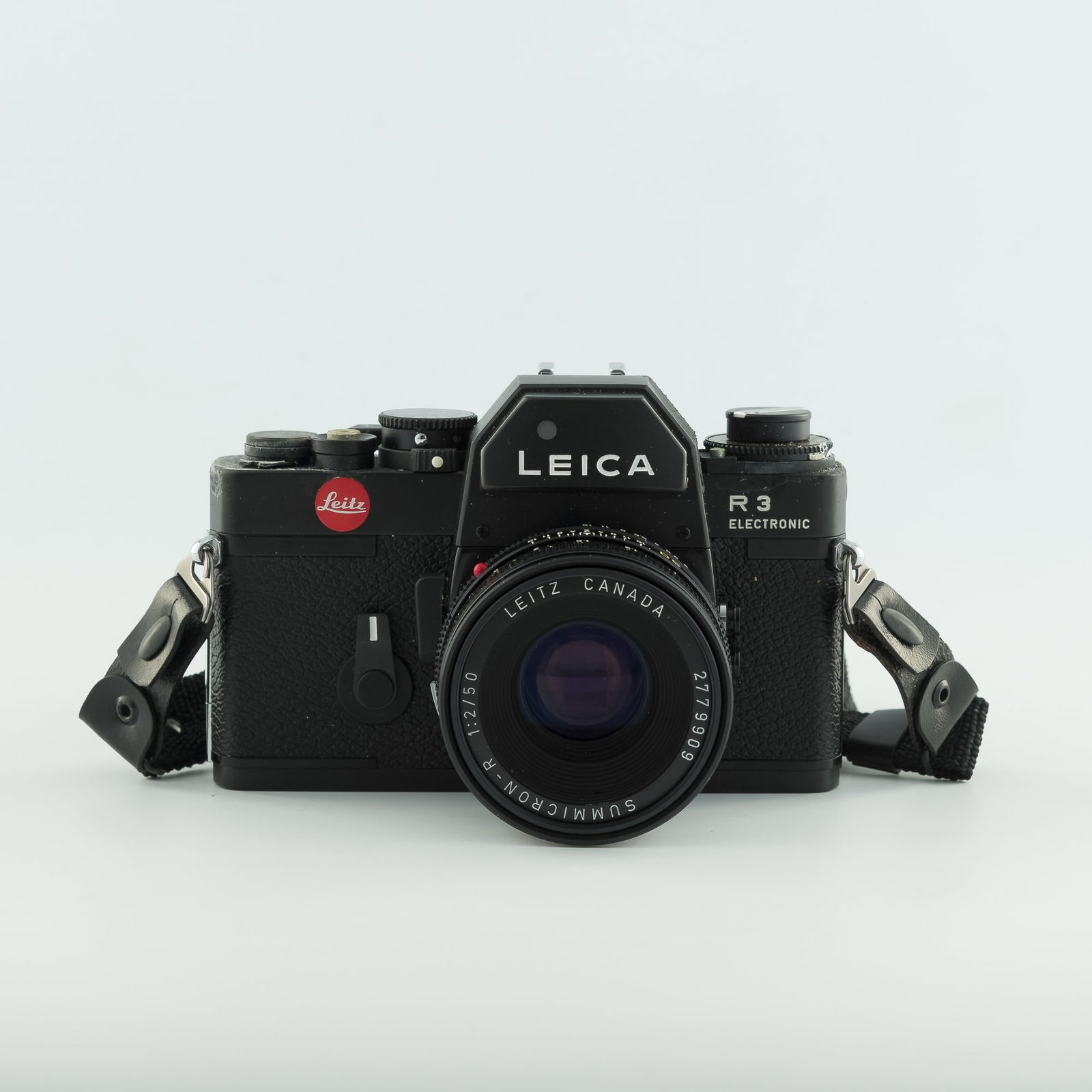 A Leica R3 electronic SLR film camera, around 1976 (1 of 12)