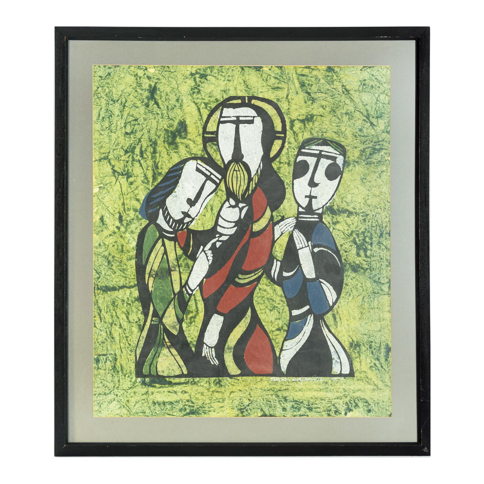 Sadao Watanabe (Japanese, 1913-1996), 'Doubting Thomas' edition 31/70, 1971 (1 of 4)