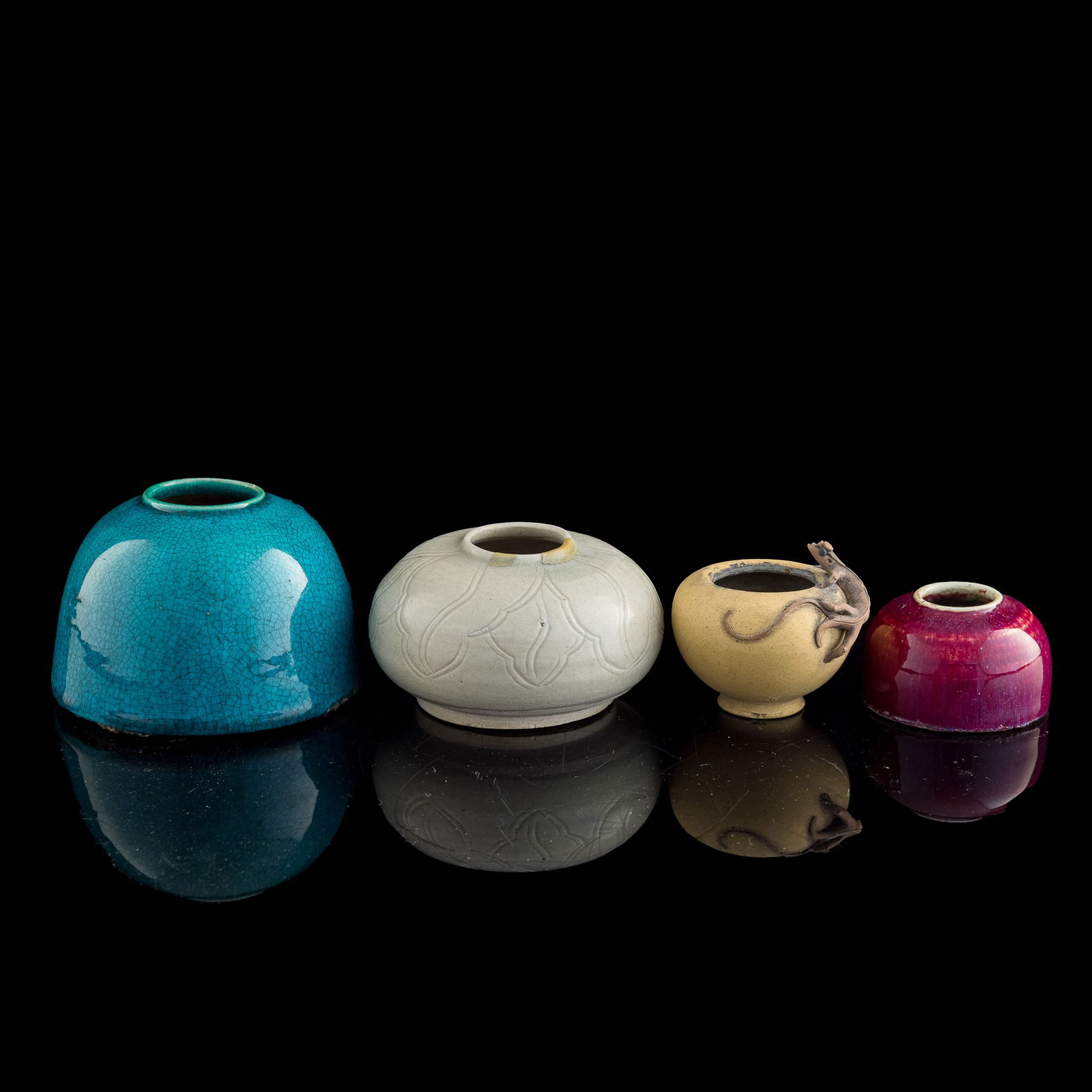 Four Chinese monochrome scholar's items, 18th/19th century (1 of 9)