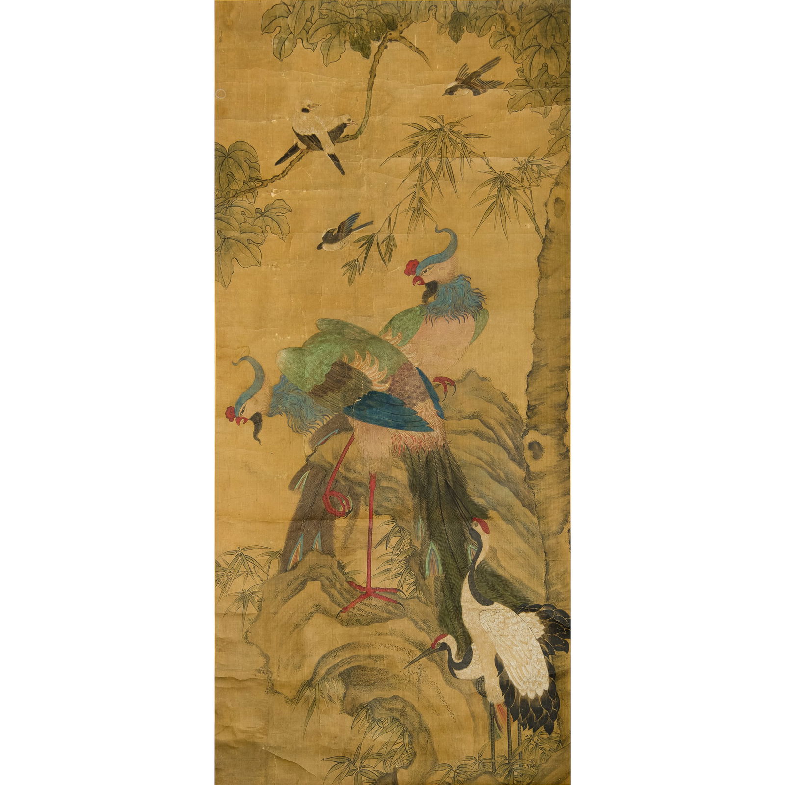 A Chinese 'five virtues' painting, Qing dynasty (1 of 6)