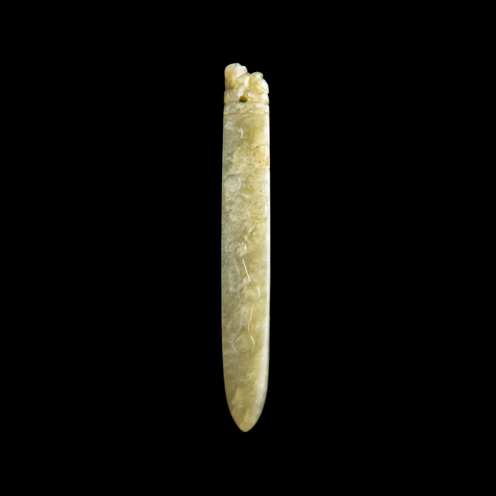 A Chinese carved jade toggle, Ming dynasty (1 of 6)