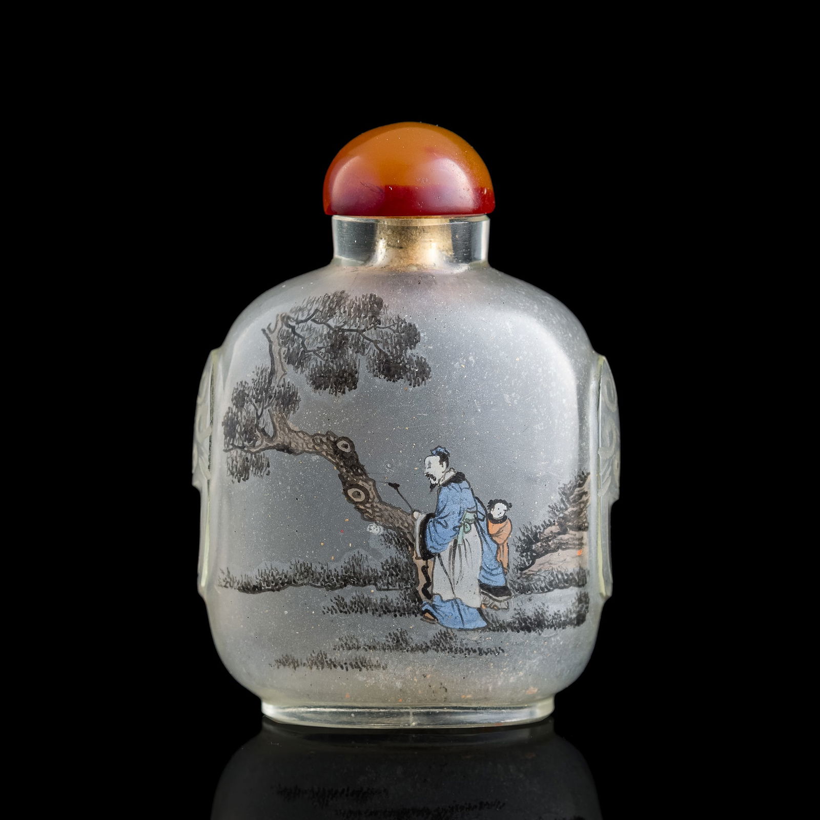 A Chinese inside-painted 'landscape' snuff bottle, by Xi Yuan (Chinese, Republic period, made 1912) (1 of 7)