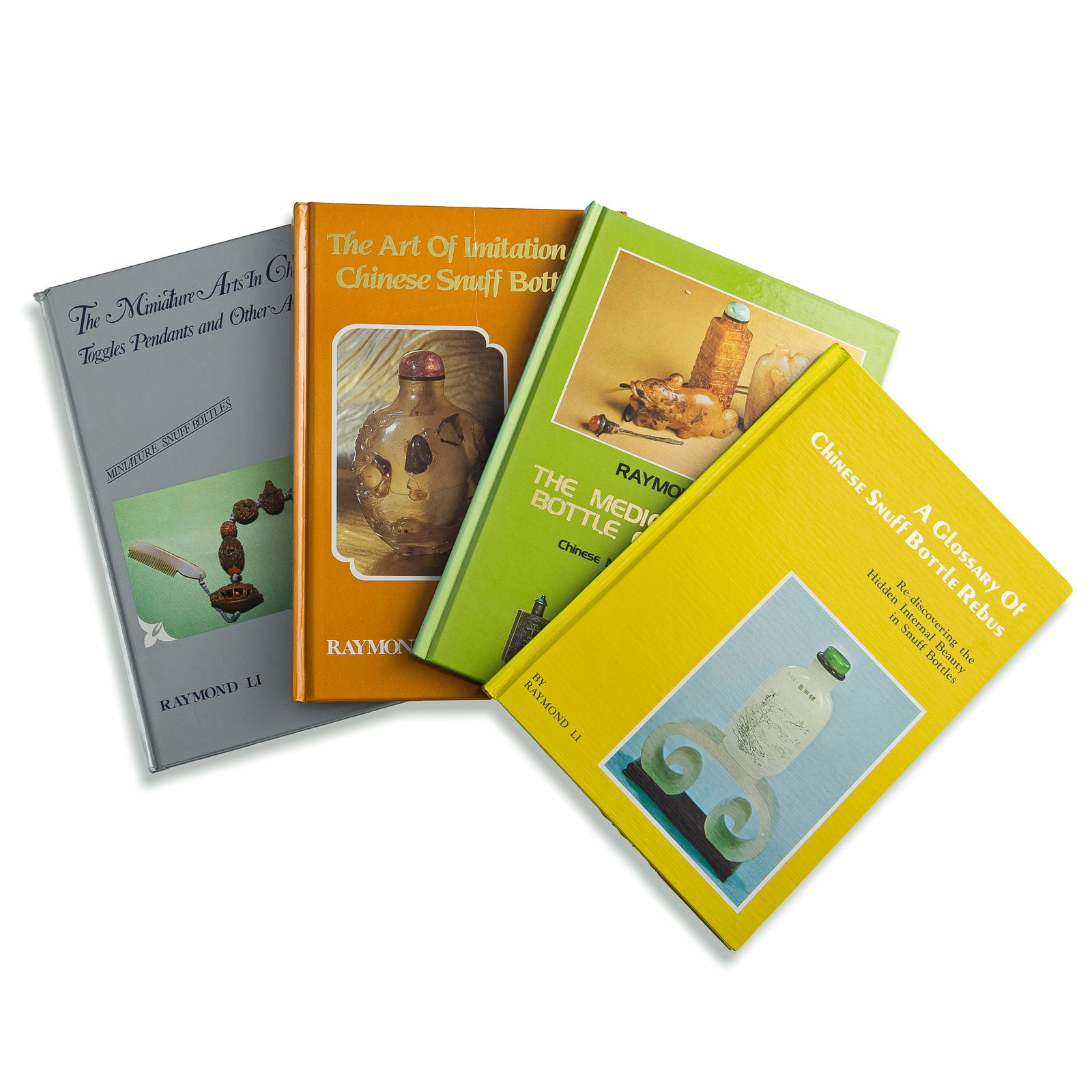 Four Chinese snuff bottle books by Raymond Li, 1970s-1980s (1 of 7)