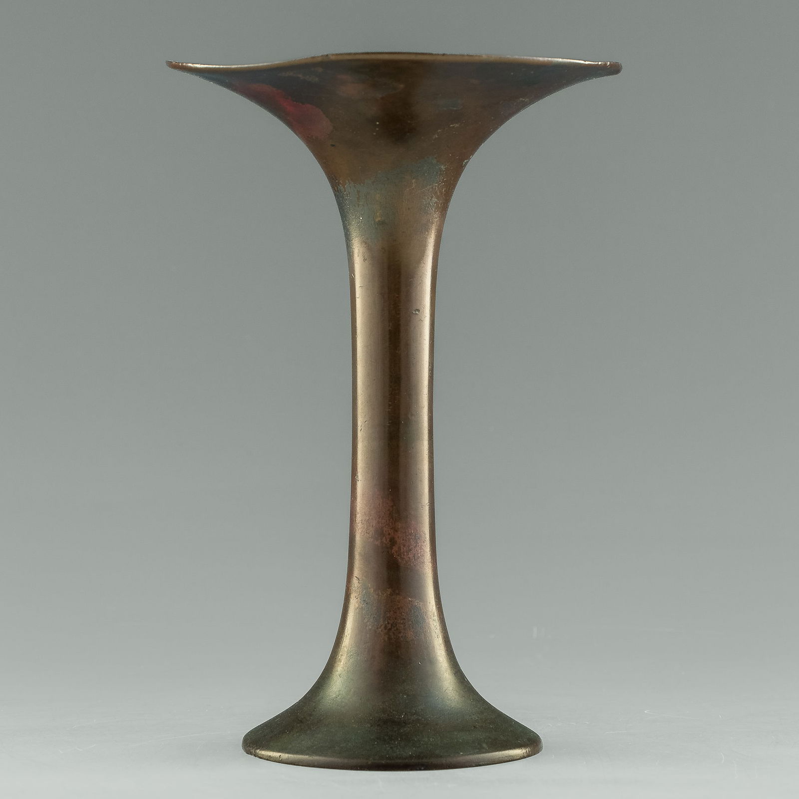 A Chinese bronze gu vase, Ming dynasty (1 of 9)