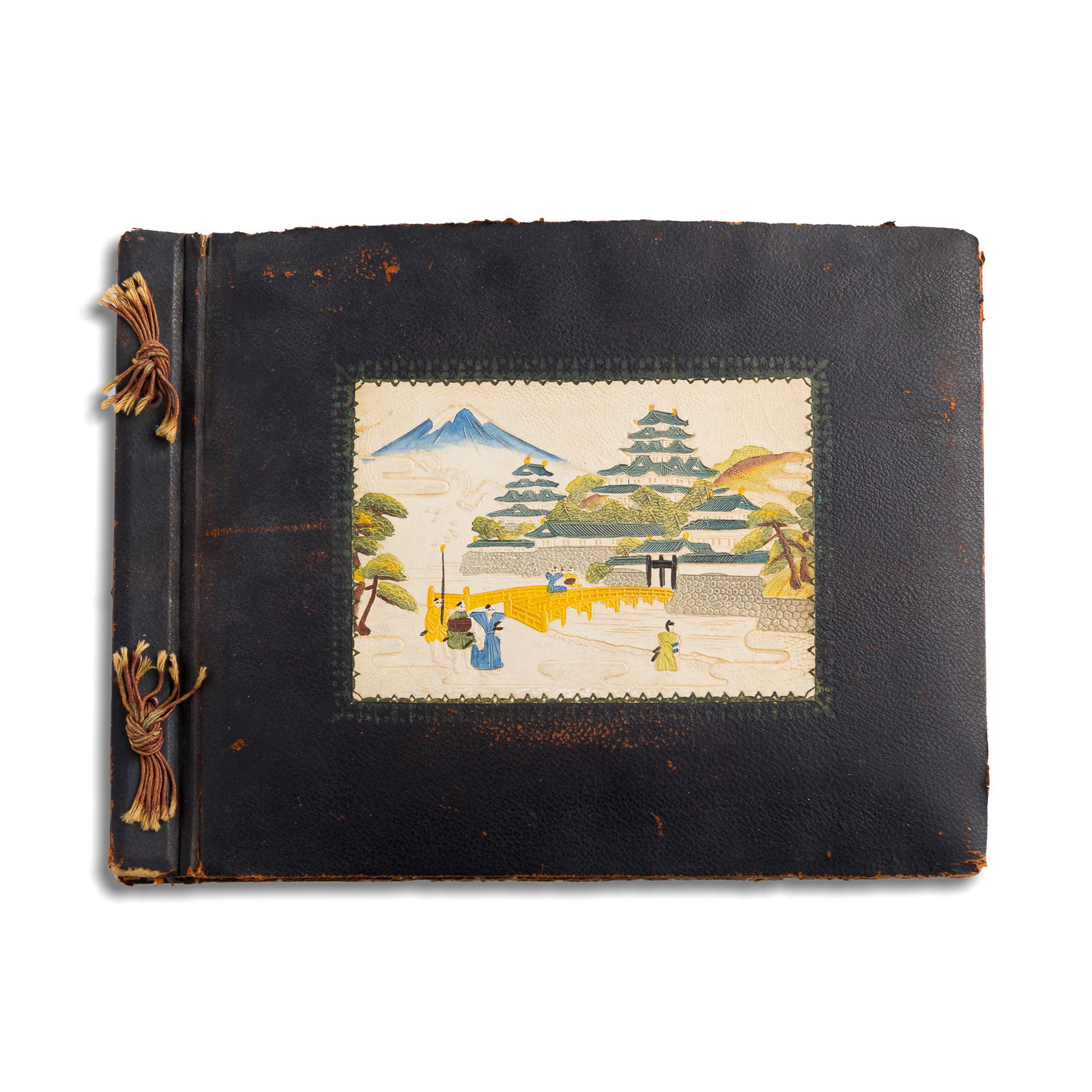 A black-and-white photo album with Japanese-style cover (1 of 11)