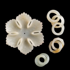 Four assorted Chinese jade carvings, late Ming to early Qing dynasty