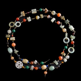 A Chinese necklace, Qing dynasty/Republic period
