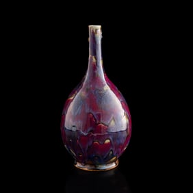 A Chinese flambe dan vase, 19th century