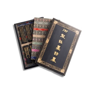 A set of eight Chinese ink sticks with imperial poems, 19th century