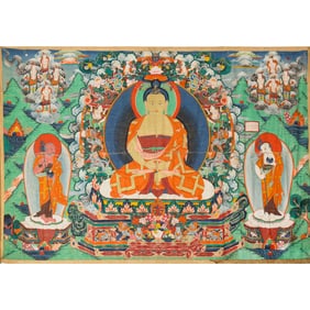 A Tibetan Thangka, 18th century