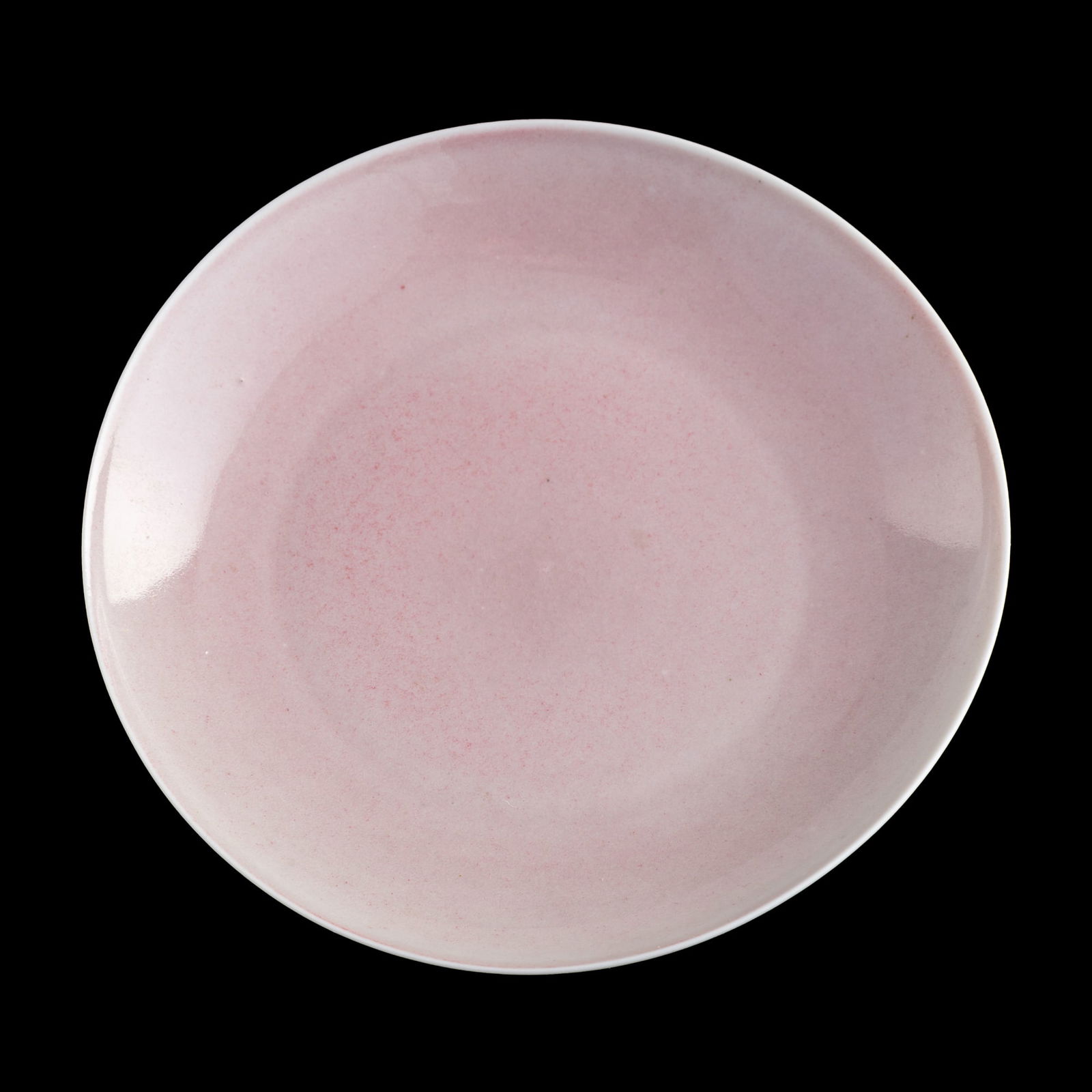 A Chinese peachbloom-glazed plate, 19th century (1 of 5)