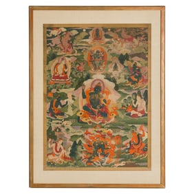 A Tibetan 'Mahakala' Thangka, 19th century