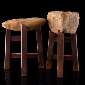 Two Chinese Huangla stones, 19th century
