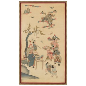 A Chinese kesi 'figural' embroidery, 19th century