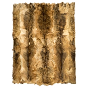 A Chinese animal skin rug, Republic period